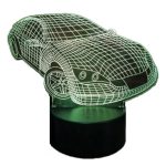 Επιτραπέζιο Φωτιστικό LED 3D Illusion Με 7 Χρώματα - Αυτοκίνητο - Image 6