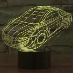 Επιτραπέζιο Φωτιστικό LED 3D Illusion Με 7 Χρώματα - Αυτοκίνητο - Image 9