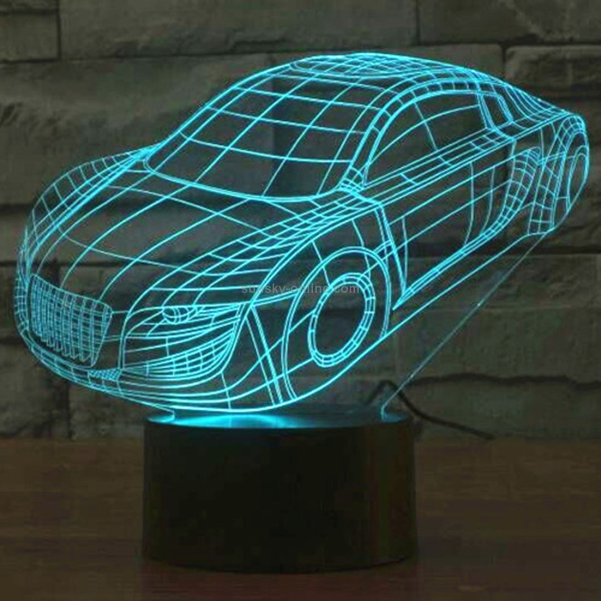 Επιτραπέζιο Φωτιστικό LED 3D Illusion Με 7 Χρώματα - Αυτοκίνητο - Image 8