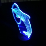 Επιτραπέζιο Φωτιστικό LED 3D Illusion Με 7 Χρώματα - Δελφίνι - Image 4