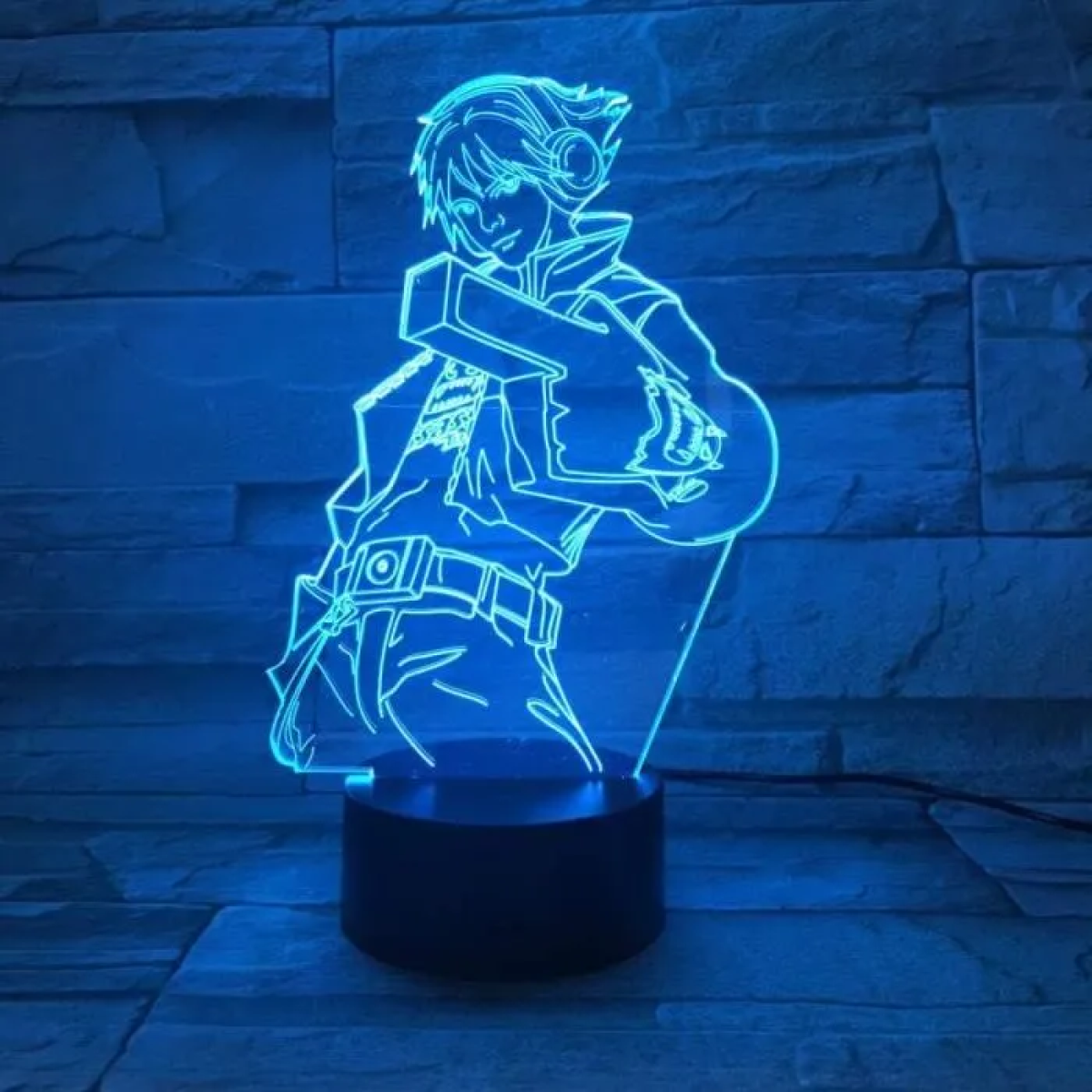 Επιτραπέζιο Φωτιστικό LED 3D Illusion Με 7 Χρώματα - Ezreal League of Legends - Image 5