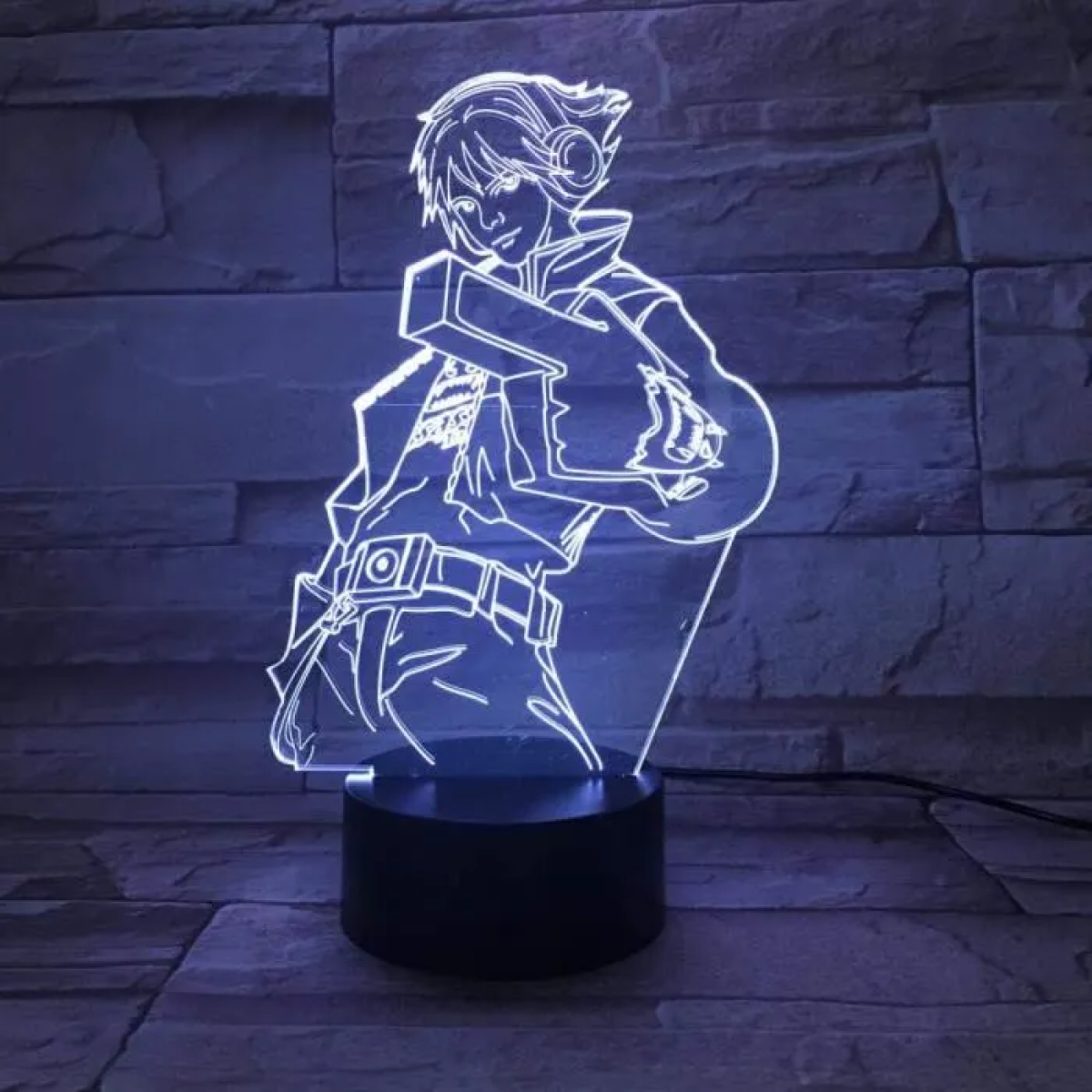 Επιτραπέζιο Φωτιστικό LED 3D Illusion Με 7 Χρώματα - Ezreal League of Legends - Image 7