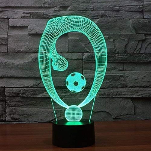 Επιτραπέζιο Φωτιστικό LED 3D Με 7 Χρώματα - Football Gymnastics