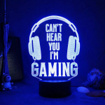 Επιτραπέζιο Φωτιστικό LED 3D Με 7 Χρώματα - Gaming