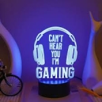 Επιτραπέζιο Φωτιστικό LED 3D Illusion Με 7 Χρώματα - Gaming - Image 3