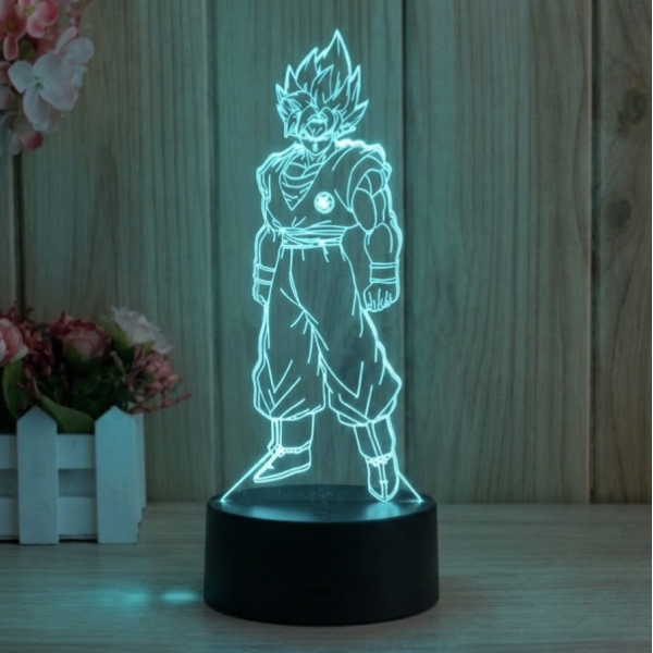 Επιτραπέζιο Φωτιστικό LED 3D Με 7 Χρώματα - Goku