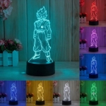 Επιτραπέζιο Φωτιστικό LED 3D Illusion Με 7 Χρώματα - Goku - Image 5