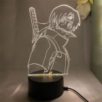 Επιτραπέζιο Φωτιστικό LED 3D Illusion Με 7 Χρώματα - Itachi Uchiha - Image 5
