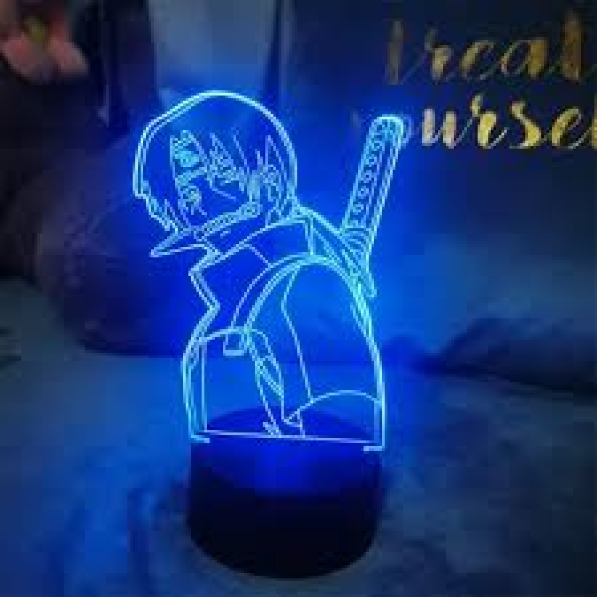 Επιτραπέζιο Φωτιστικό LED 3D Illusion Με 7 Χρώματα - Itachi Uchiha - Image 7