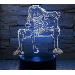 Επιτραπέζιο Φωτιστικό LED 3D Illusion Με 7 Χρώματα - Luffy One Piece - Image 5