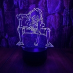 Επιτραπέζιο Φωτιστικό LED 3D Illusion Με 7 Χρώματα - Luffy One Piece - Image 8