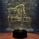 Επιτραπέζιο Φωτιστικό LED 3D Illusion Με 7 Χρώματα - Luffy One Piece - Image 6