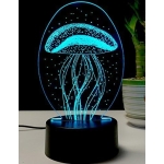 Επιτραπέζιο Φωτιστικό LED 3D Με 7 Χρώματα - Μέδουσα - Image 6