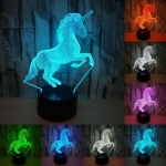 Επιτραπέζιο Φωτιστικό LED 3D Illusion Με 7 Χρώματα - Μονόκερος - Image 2
