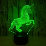 Επιτραπέζιο Φωτιστικό LED 3D Illusion Με 7 Χρώματα - Μονόκερος - Image 7