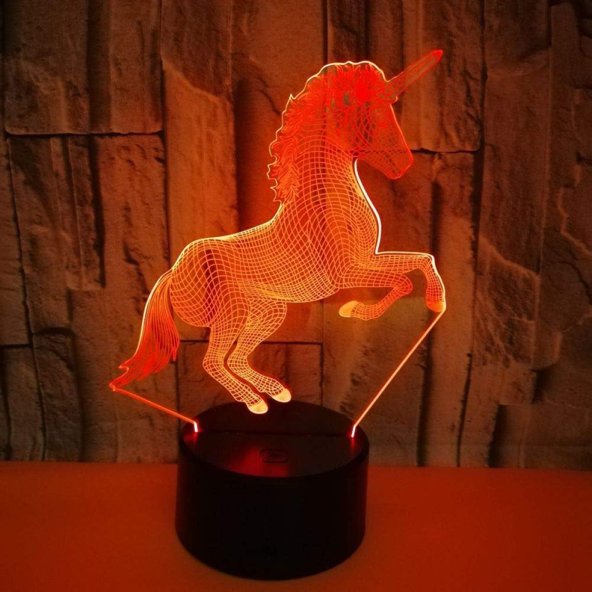 Επιτραπέζιο Φωτιστικό LED 3D Illusion Με 7 Χρώματα - Μονόκερος - Image 5