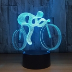 Επιτραπέζιο Φωτιστικό LED 3D Με 7 Χρώματα - Ποδηλάτης