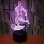 Επιτραπέζιο Φωτιστικό LED 3D Illusion Με 7 Χρώματα - Ποδοσφαιριστής - Image 3