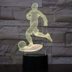 Επιτραπέζιο Φωτιστικό LED 3D Illusion Με 7 Χρώματα - Ποδοσφαιριστής - Image 5