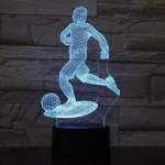 Επιτραπέζιο Φωτιστικό LED 3D Illusion Με 7 Χρώματα - Ποδοσφαιριστής - Image 4