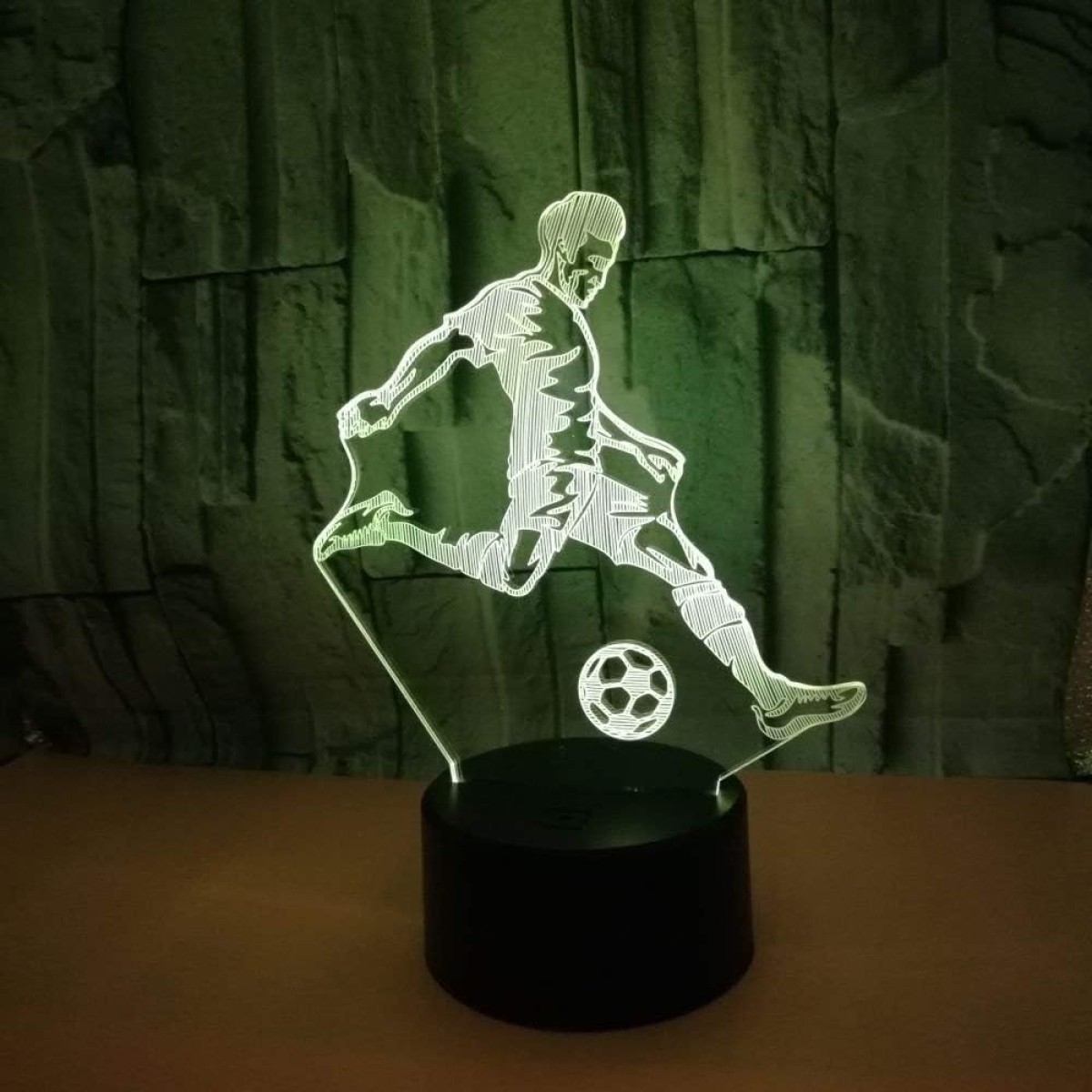 Επιτραπέζιο Φωτιστικό LED 3D Illusion Με 7 Χρώματα - Ποδόσφαιρο - Image 8