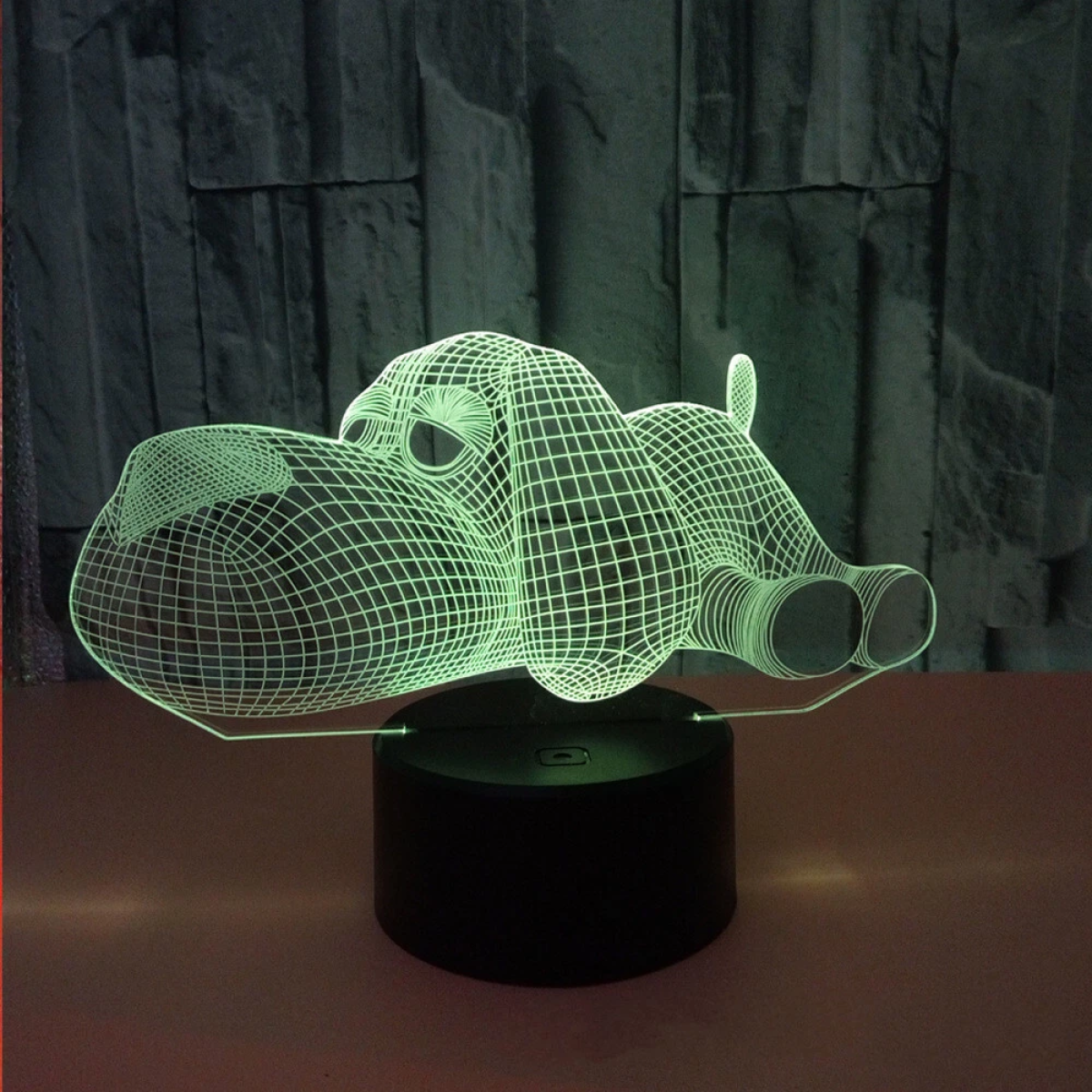 Επιτραπέζιο Φωτιστικό LED 3D Illusion Με 7 Χρώματα - Σκυλάκι - Image 8