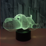 Επιτραπέζιο Φωτιστικό LED 3D Illusion Με 7 Χρώματα - Σκυλάκι - Image 8