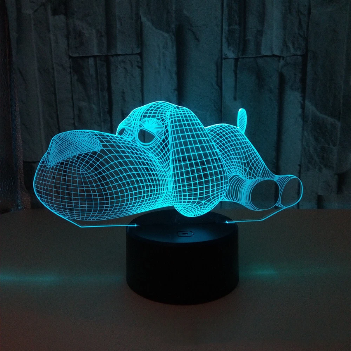 Επιτραπέζιο Φωτιστικό LED 3D Illusion Με 7 Χρώματα - Σκυλάκι - Image 7