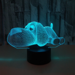 Επιτραπέζιο Φωτιστικό LED 3D Illusion Με 7 Χρώματα - Σκυλάκι - Image 7