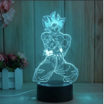 Επιτραπέζιο Φωτιστικό LED 3D Με 7 Χρώματα - Son Goku