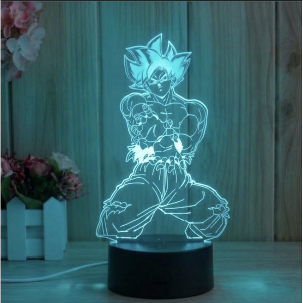 Επιτραπέζιο Φωτιστικό LED 3D Με 7 Χρώματα - Son Goku