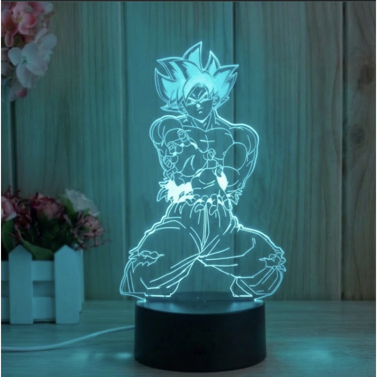 Επιτραπέζιο Φωτιστικό LED 3D Με 7 Χρώματα - Son Goku