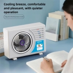 Επιτραπέζιος Ανεμιστήρας Air Cooler με LED Φωτισμό και Δροσιστική Λειτουργία USB