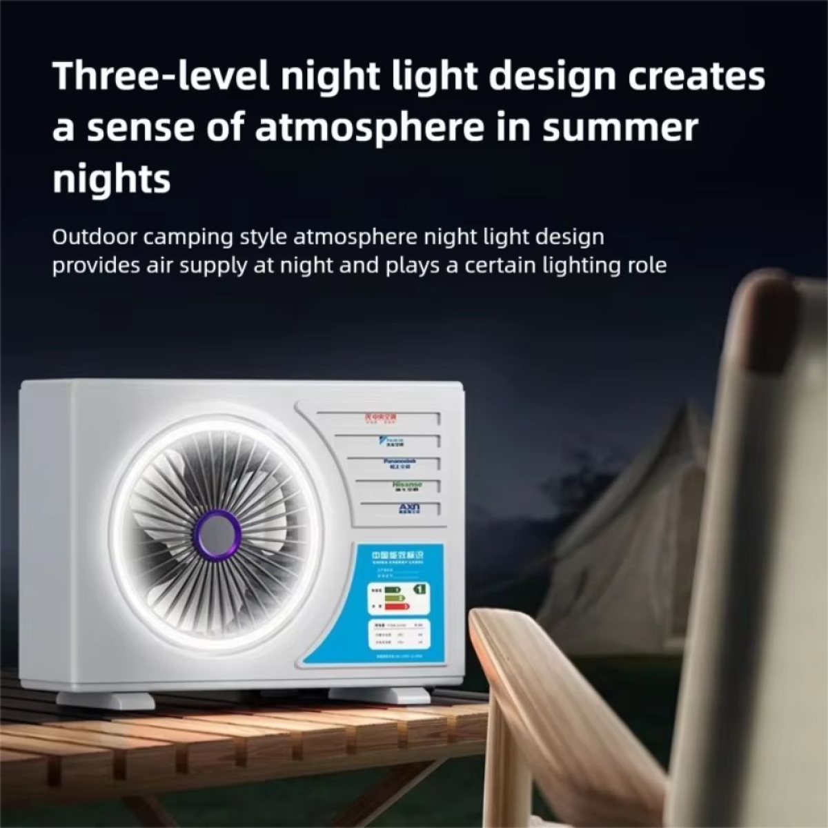 Επιτραπέζιος Ανεμιστήρας Air Cooler με LED Φωτισμό και Δροσιστική Λειτουργία USB