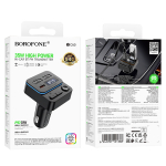 FM Transmitter Αυτοκινήτου Bluetooth με 2x USB, USB-C PD 20W & MP3 Player Μαύρο - Borofone BC60 Hero - Image 2