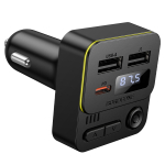 FM Transmitter Αυτοκινήτου Bluetooth με 2x USB, USB-C PD 20W & MP3 Player Μαύρο - Borofone BC60 Hero - Image 5