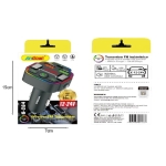 FM Transmitter Αυτοκινήτου Bluetooth με Handsfree & Διπλή USB Φόρτιση Andowl Q-C84 - Image 3