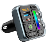 FM Transmitter Bluetooth Αυτοκινήτου με USB-C PD, USB Fast Charge, MP3 Player και RGB Φωτισμό P40