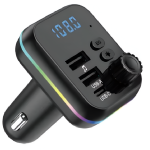 FM Transmitter Bluetooth Αυτοκινήτου με USB, USB-C PD, QC 3.0 και RGB Φωτισμό C44