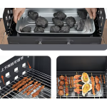 Φορητή Πτυσσόμενη Ψησταριά Κάρβουνου BBQ 50x27.5x43cm K-501 - Image 5