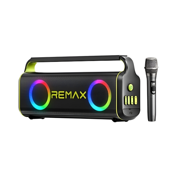 Φορητό Ασύρματο Ηχείο Bluetooth Με RGB Φωτισμό 80W Remax RB-MB07