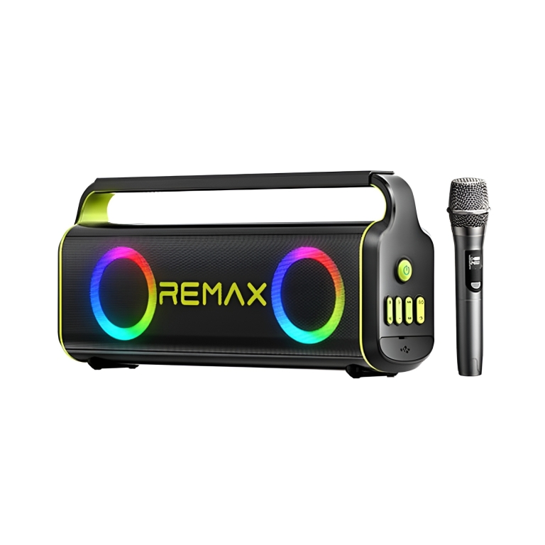 Φορητό Ασύρματο Ηχείο Bluetooth Με RGB Φωτισμό 80W Remax RB-MB07