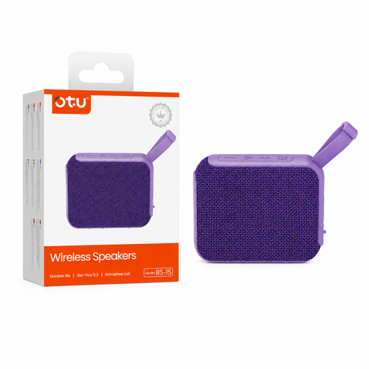 Φορητό Ασύρματο Ηχείο Bluetooth Wireless Speaker OTU BS-15 Μωβ