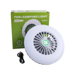 Φορητό Φωτιστικό Camping LED & Ανεμιστηράκι 2 Σε 1 - ZM921 - Image 3