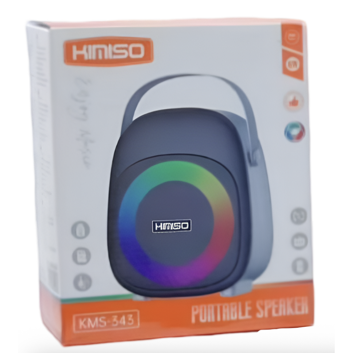 Φορητό Ηχείο Bluetooth 8W με RGB Φωτισμό και Λαβή Kimiso KMS-343