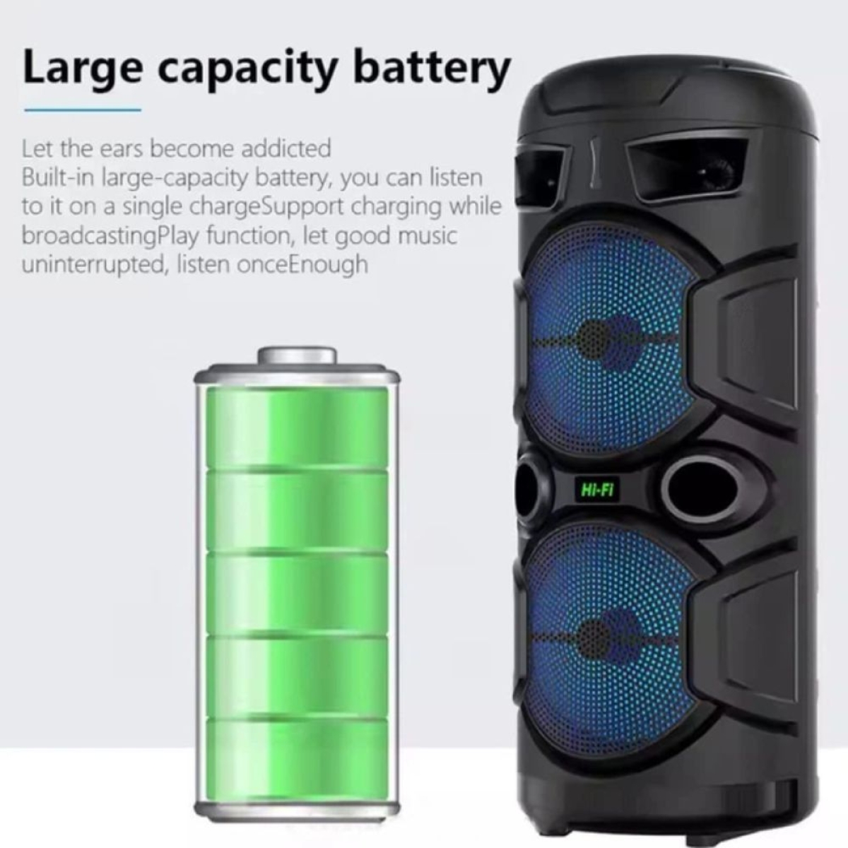 Φορητό Ηχείο Bluetooth ZQS2806 20W με Μικρόφωνο