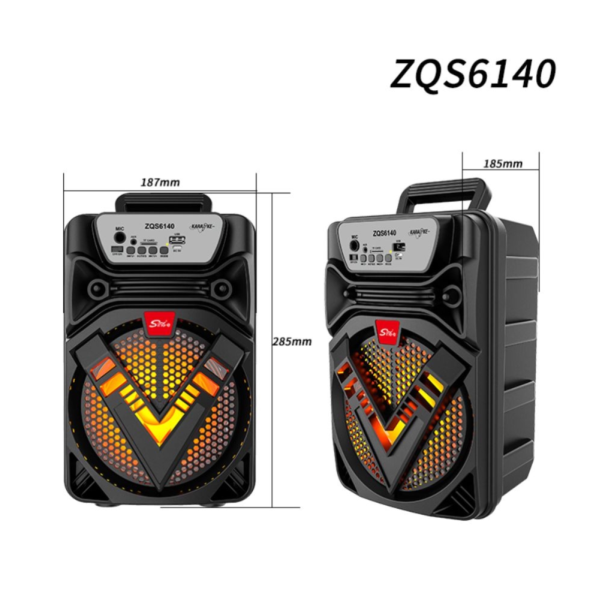 Φορητό Ηχείο Bluetooth ZQS6140 12W με FM & Μικρόφωνο