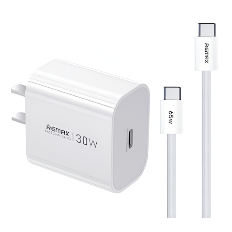 Φορτιστής GaN 30W Με Καλώδιο USB-C σε USB-C 65W Remax CA09
