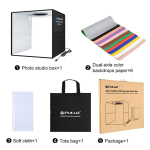 Φωτογραφικό Studio Box 40x40cm με LED Φωτισμό & 12 Backgrounds Puluz PU5041B - Image 4