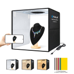 Φωτογραφικό Studio Box 40x40cm με LED Φωτισμό & 12 Backgrounds Puluz PU5041B - Image 6